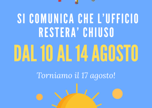 CHIUSURA ESTIVA UFFICI UPI MARCHE