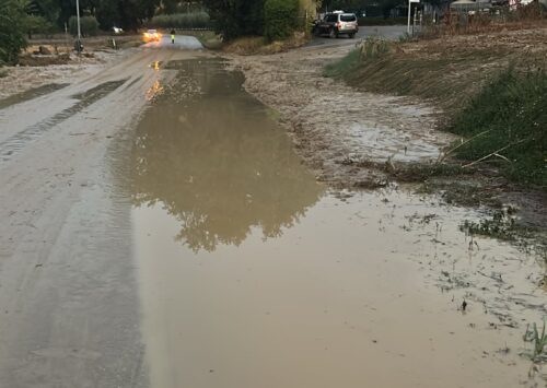 Maltempo e bombe d’acqua, più di trenta interventi della Provincia nelle strade